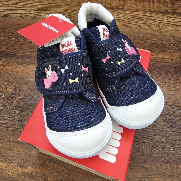 Miki House Other - Miki House Navy and White Baby Walker sneaker